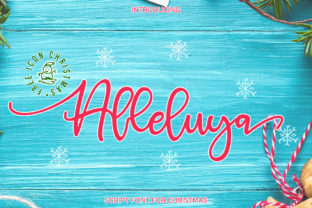 Alleluya Font: A Script Typeface for Editorial Design