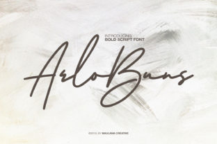 Arlobuns Font: A Handwritten Typeface for Editorial Design