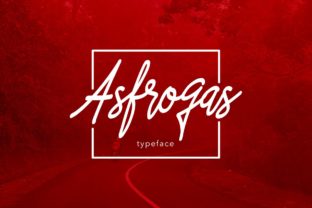 Asfrogas Font: Bold Script for Handmade Labels