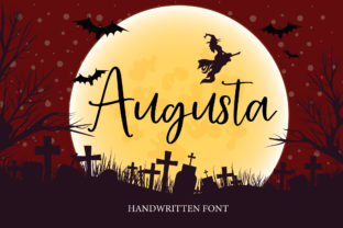 Augusta Font Review: A Handwritten Typeface for Halloween Branding