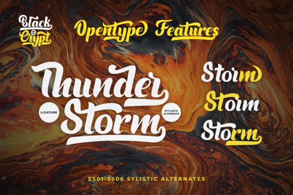 Blackcrypt Font: Bold Handwritten Style for Crafters