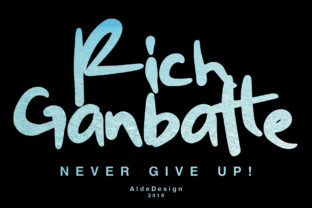 Bring Your Creations to Life with Rich Ganbatte Font