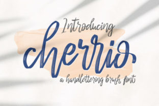 Cherrio Brush: A Perfect Font for Your Creative Web Designs