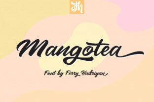 Discover Mangotea: A Bold Script Font for Crafters
