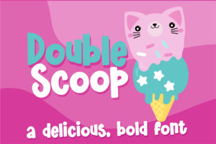 Double Scoop Font: Sweet Handwritten Style for Crafts