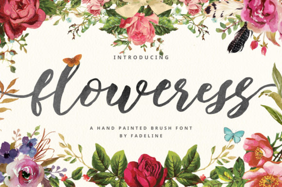 Floweress Font: Bold Handwritten Charm for Makers
