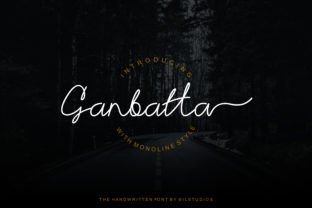 Ganbatta Font: A Modern Script for Editorial Design