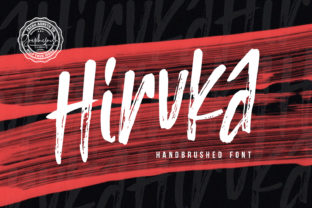 Hiruka Font: Bold Brush Typography for Editorial Design