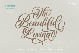 Lovina Family Font: A Handwritten Typeface for Branding