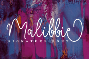 Malibbie Font: Bold Handwritten Charm for Makers