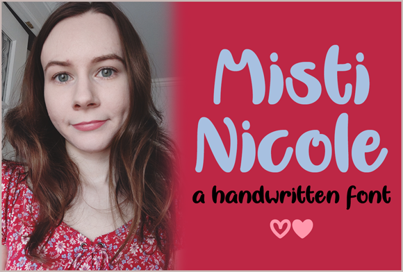 Misti Nicole Font: Bold Handlettering for Marketing