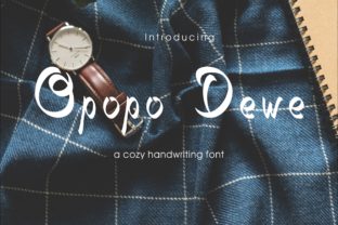 Opopo Dewe Font: Natural Handwriting for Branding