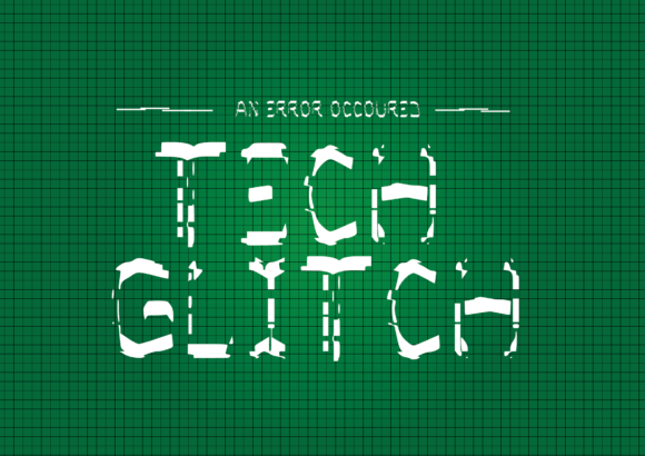 Tech Glitch Font: A Digital Designer’s Layout Test