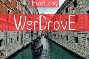Werdrove Font: Handwritten Charm for Makers