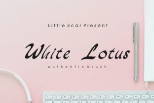 White Lotus Font: Elegant Script for Handmade Products